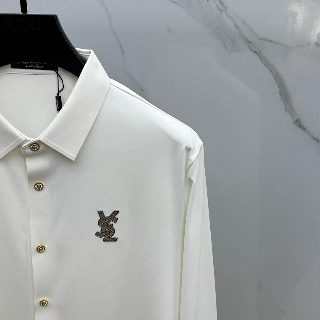 Ysl 圣罗兰 2025秋冬新品发布⌚️🔥潮品休闲衬衫，定义高端产品 3D立体制版、贴身舒适，欧洲标准环