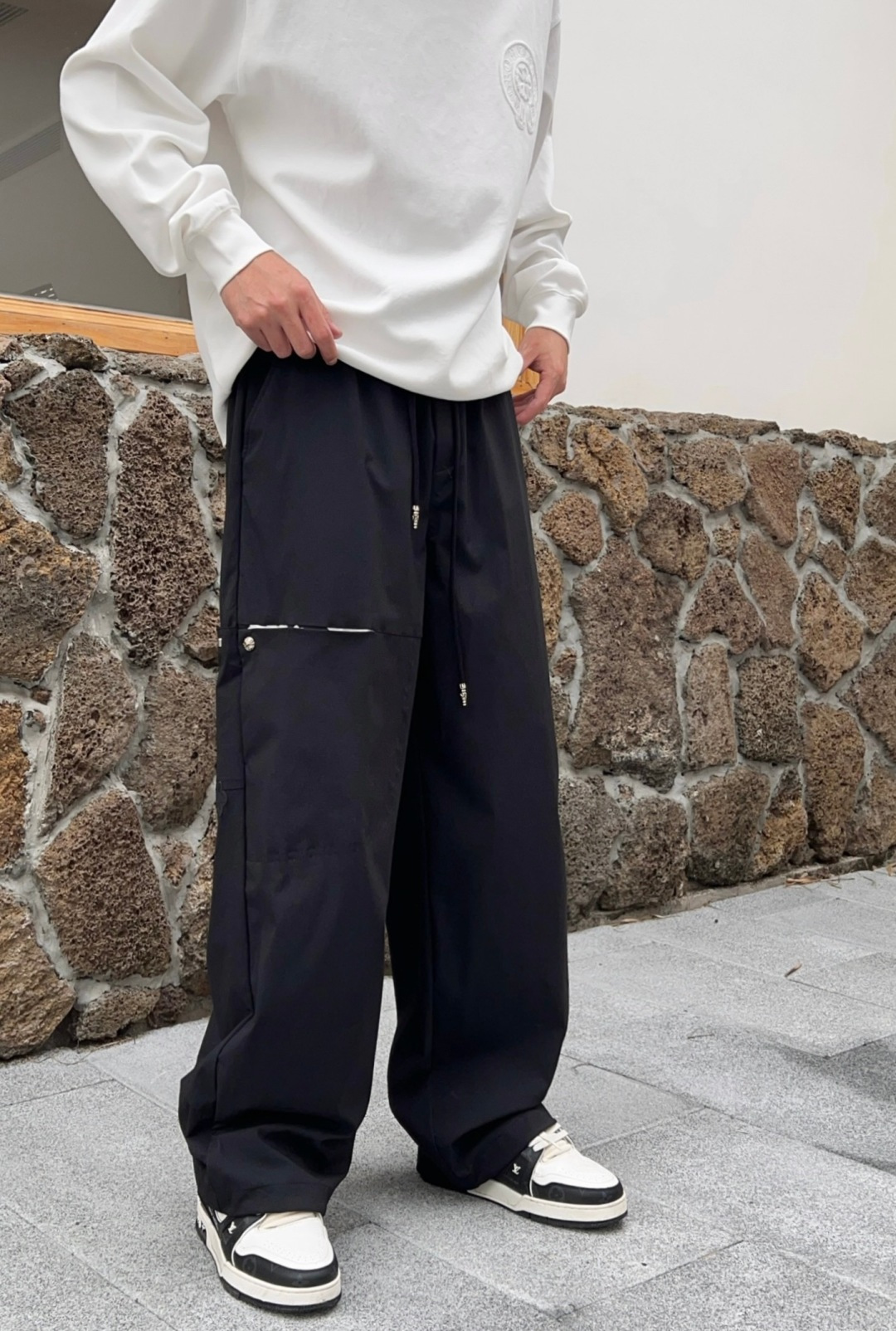 2025秋冬新款克罗心休闲裤男直筒裤 码数: M-3XL