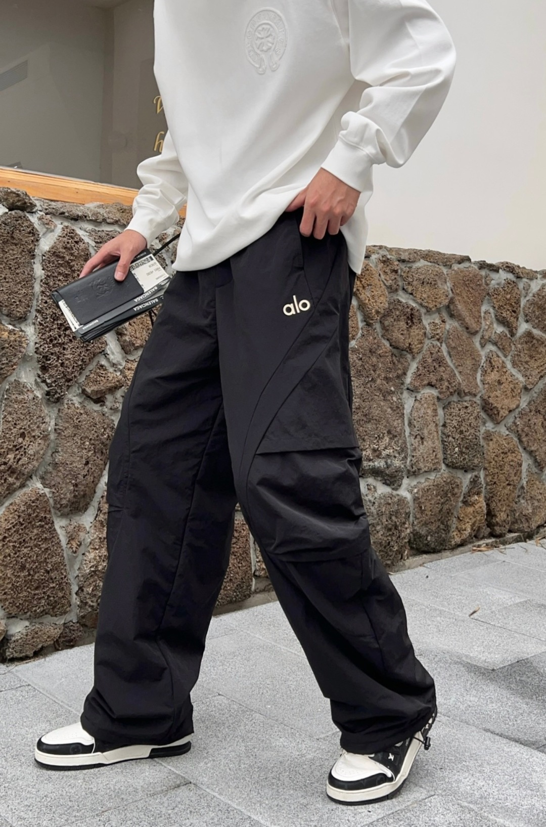 2025秋冬新款ALO 加厚内里磨毛休闲裤男直筒裤 码数: M-3XL