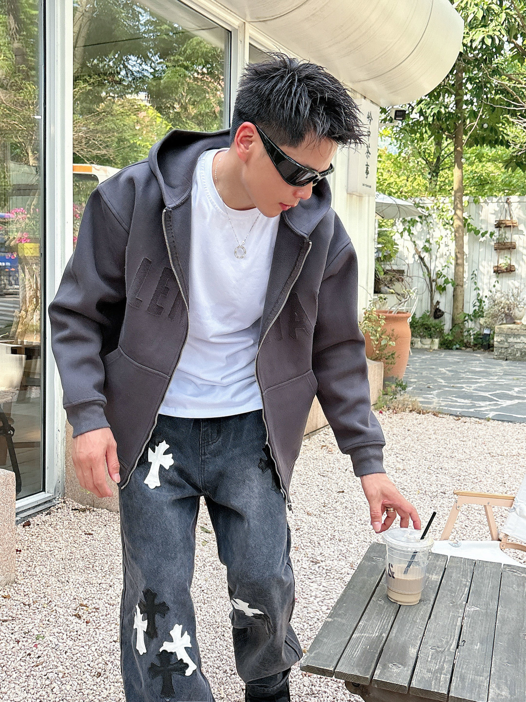 2025秋冬新款巴黎世家烧花厚款外套S-XL