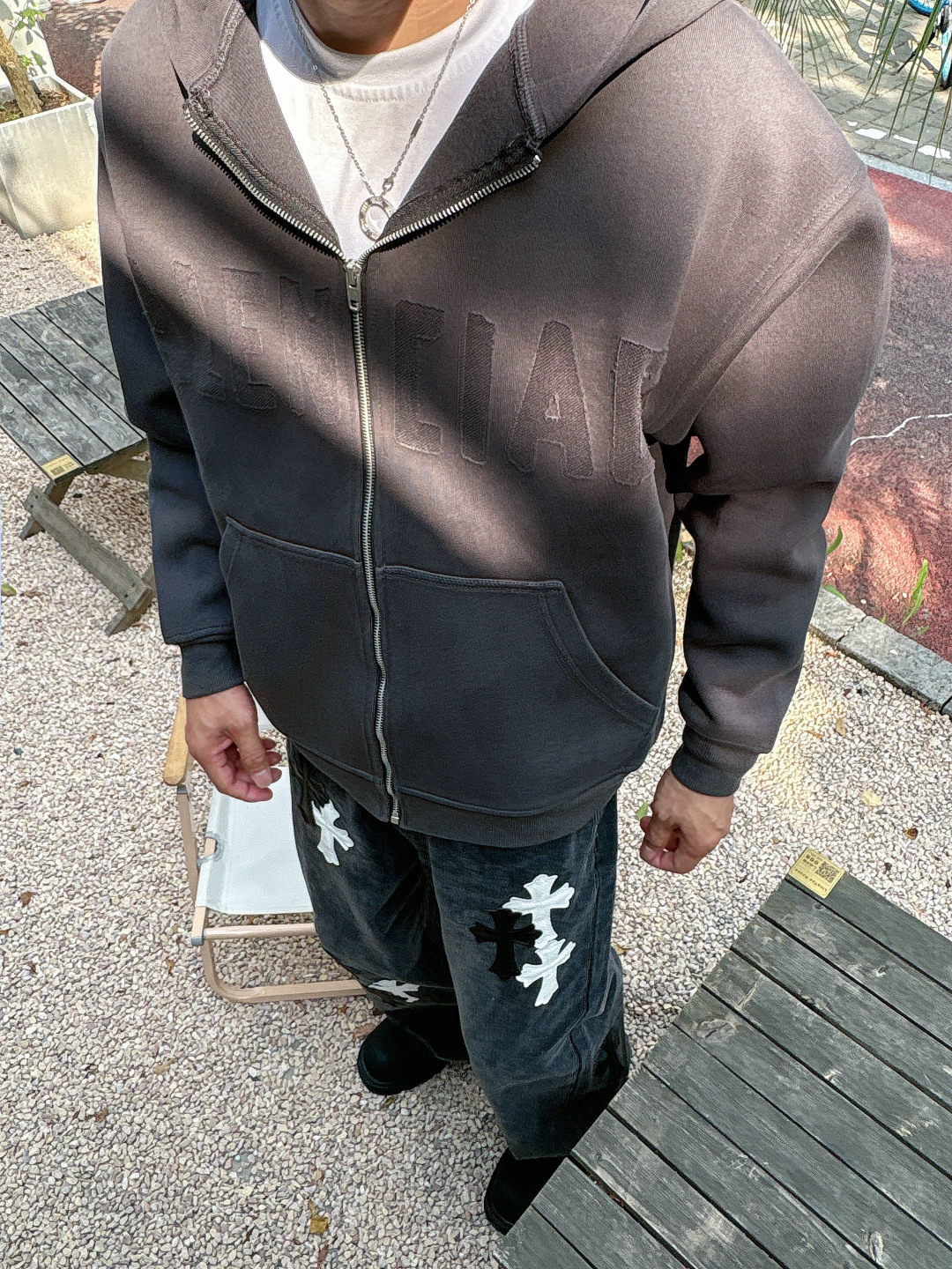 2025秋冬新款巴黎世家烧花厚款外套S-XL