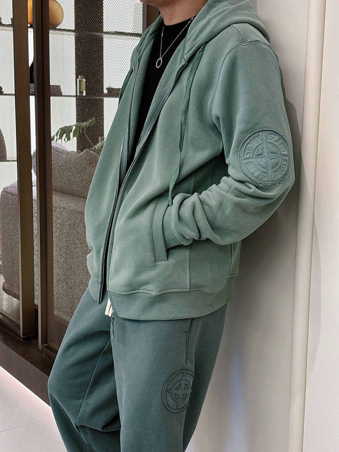 2025 秋冬新品 石头岛外套颜色： 黑色 灰色 青草绿码数：M-3XL