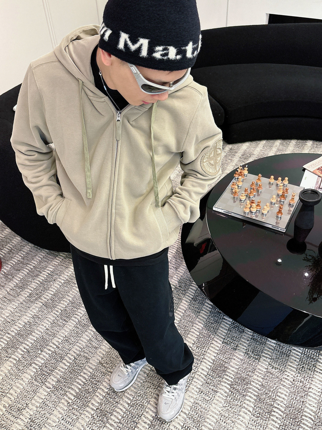 2025 秋冬新品 石头岛外套颜色： 黑色 灰色 青草绿码数：M-3XL