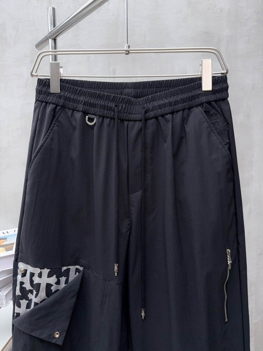 2025秋冬新款克罗心休闲裤男直筒裤 黑色 码数: M-3XL