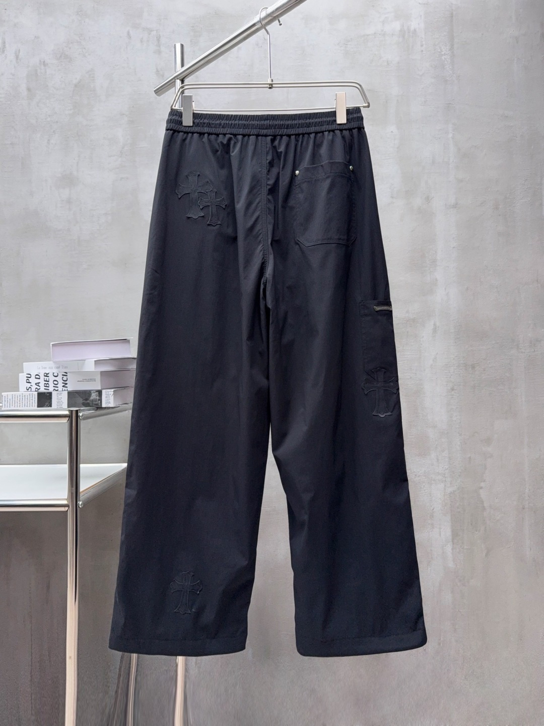 2025秋冬新款克罗心休闲裤男直筒裤 黑色 码数: M-3XL