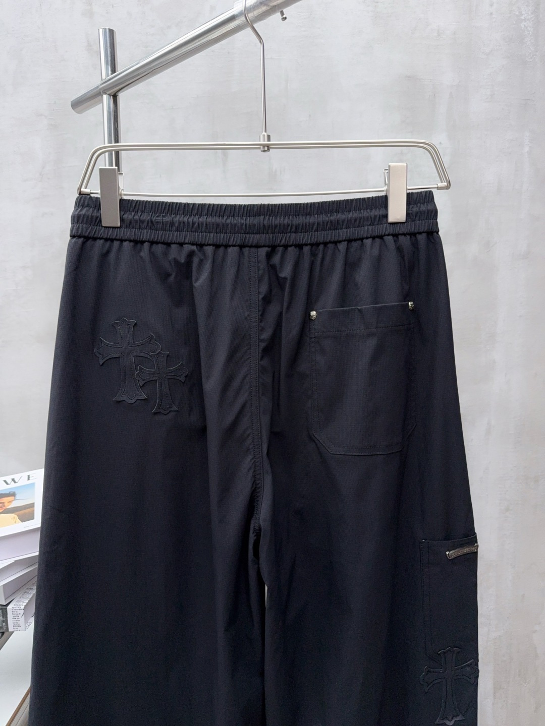 2025秋冬新款克罗心休闲裤男直筒裤 黑色 码数: M-3XL