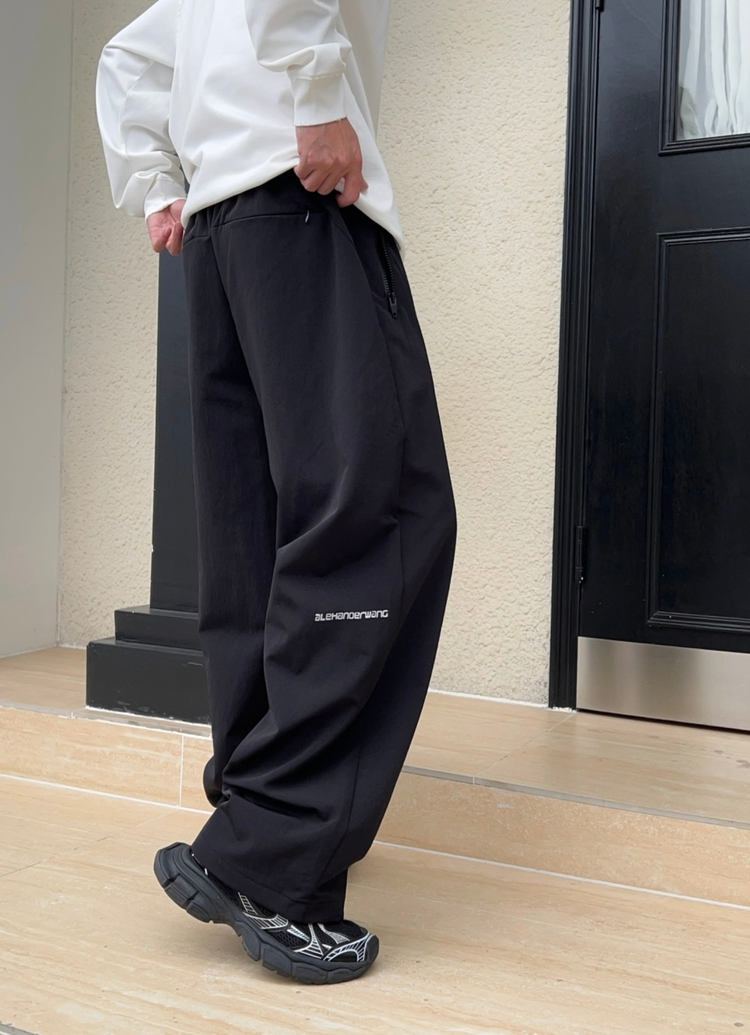 2025秋冬新款大王休闲裤男直筒裤 黑色 码数: M-3XL