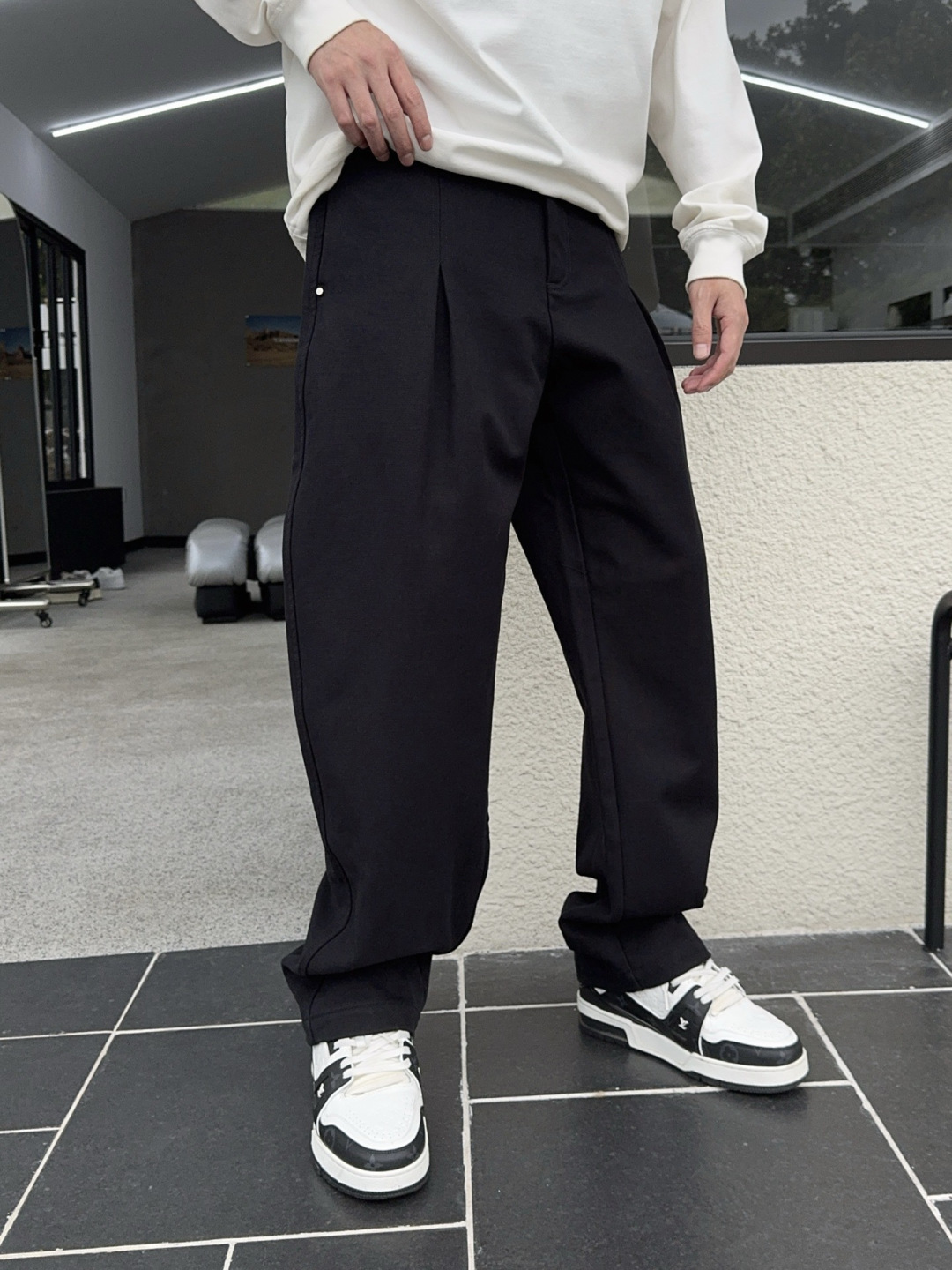 2025秋冬新款马吉拉阔腿裤M-3XL