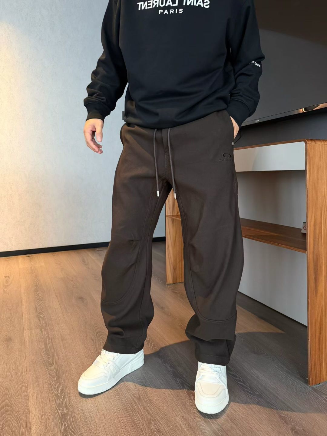 巴黎世家冬装磨毛加厚休闲裤M~3xl