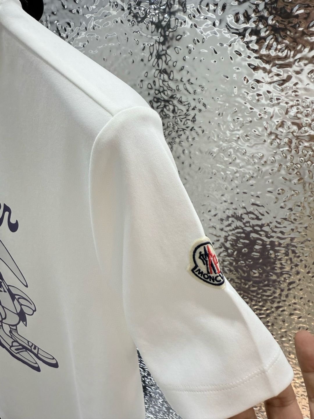 MK 2025 早秋新品厚款飞鸟印花短袖T恤衫；定制260克高密水柔棉面料，舒适柔软保暖性强，胸前飞鸟印