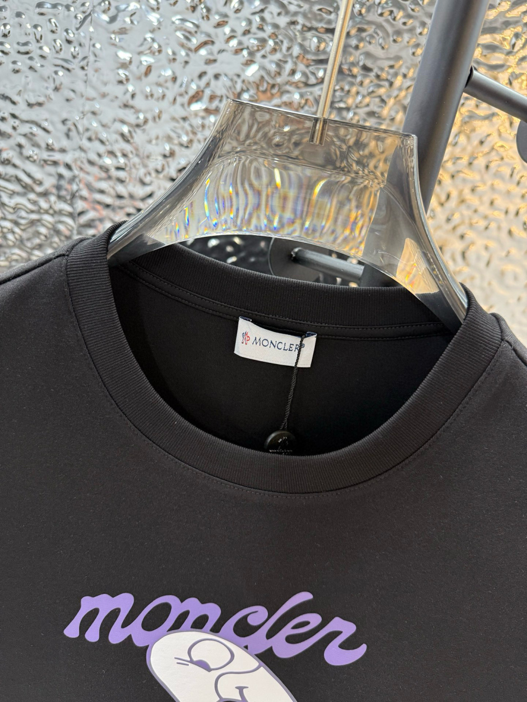 MK 2025 早秋新品厚款飞鸟印花短袖T恤衫；定制260克高密水柔棉面料，舒适柔软保暖性强，胸前飞鸟印