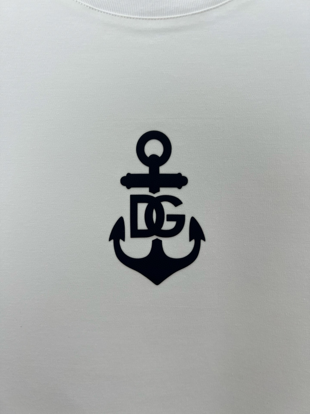 Dolce&Gabbana.杜嘉班纳 25秋冬新品船锚⚓印花标识棉质长袖T恤衫，D&G航海元素单品，采用