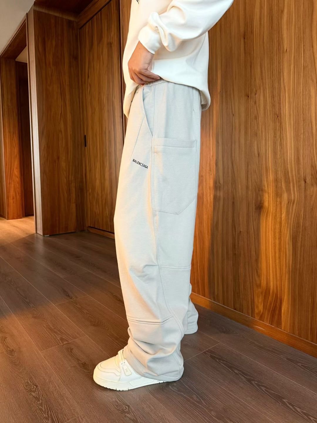 B家 2025秋冬新款休闲裤男直筒裤 黑色 灰色 码数: M-3XL