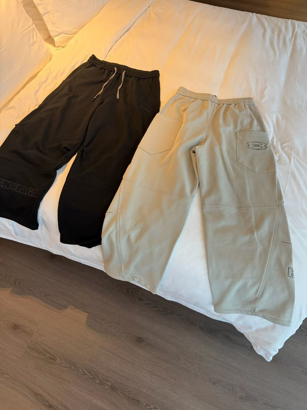 B家 2025秋冬新款休闲裤男直筒裤 黑色 灰色 码数: M-3XL