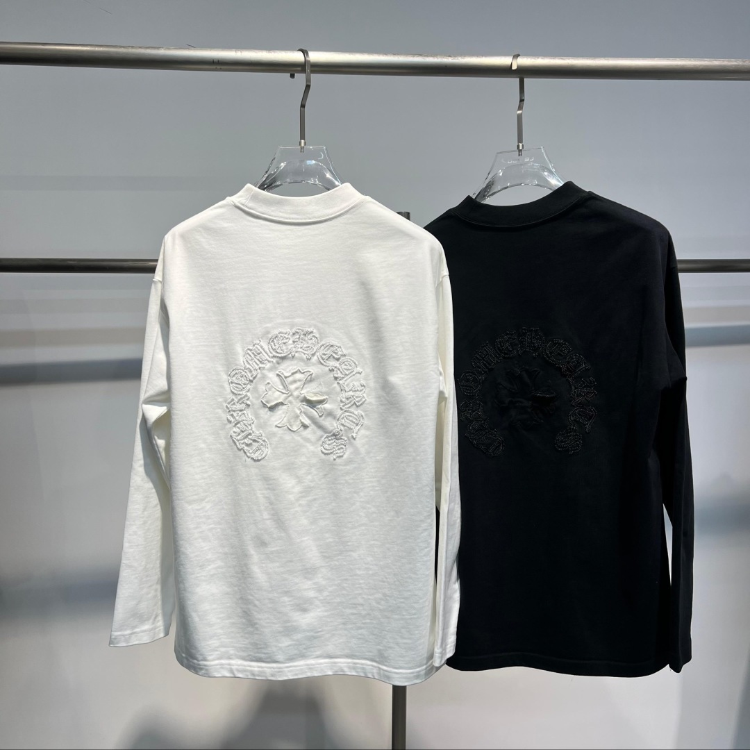 25新款磨毛长袖阔版T恤颜色：黑，白尺码：S-2XL