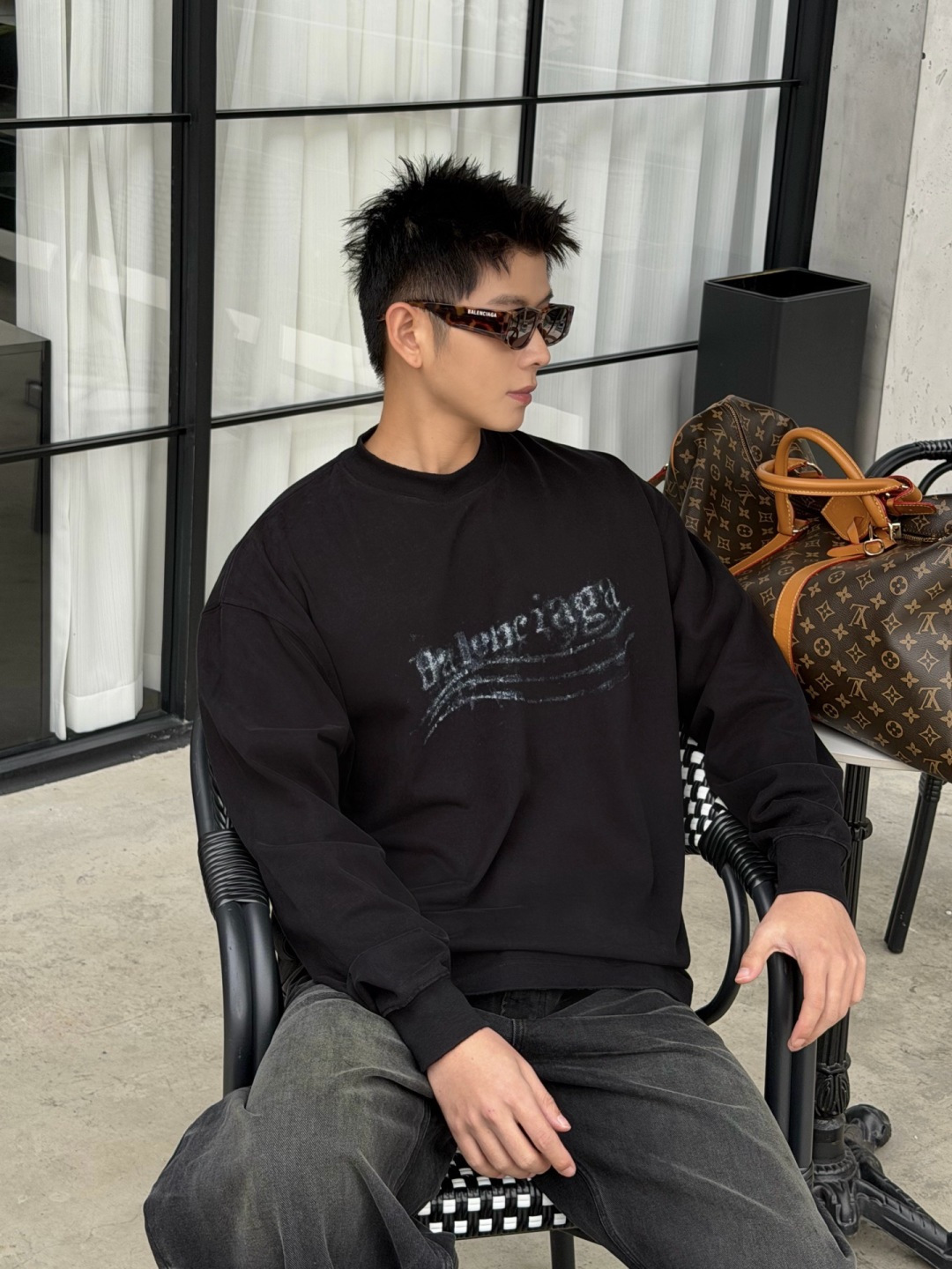 新款秋冬长袖🆕颜色：黑，白码数：S-XL款号：7020