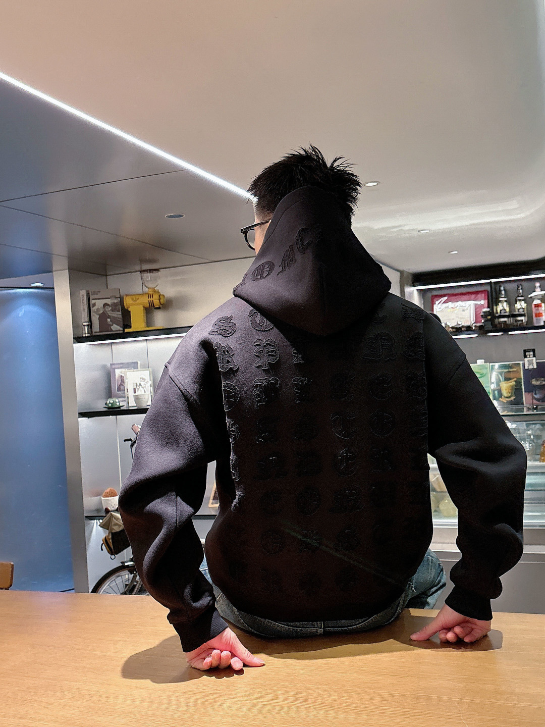 2025秋冬新款克罗心厚款烧花外套码数 ：S M L XL