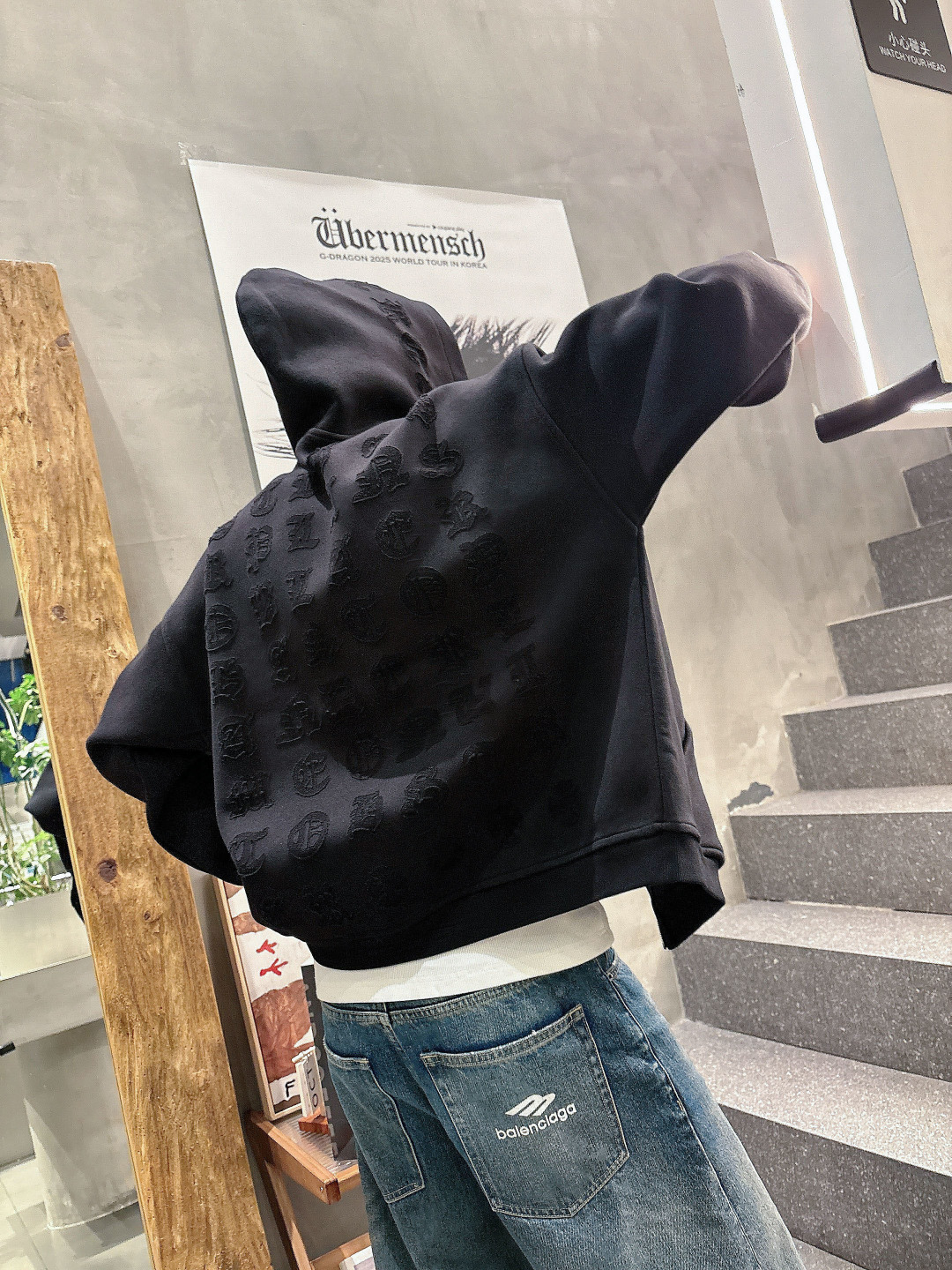 2025秋冬新款克罗心厚款烧花外套码数 ：S M L XL