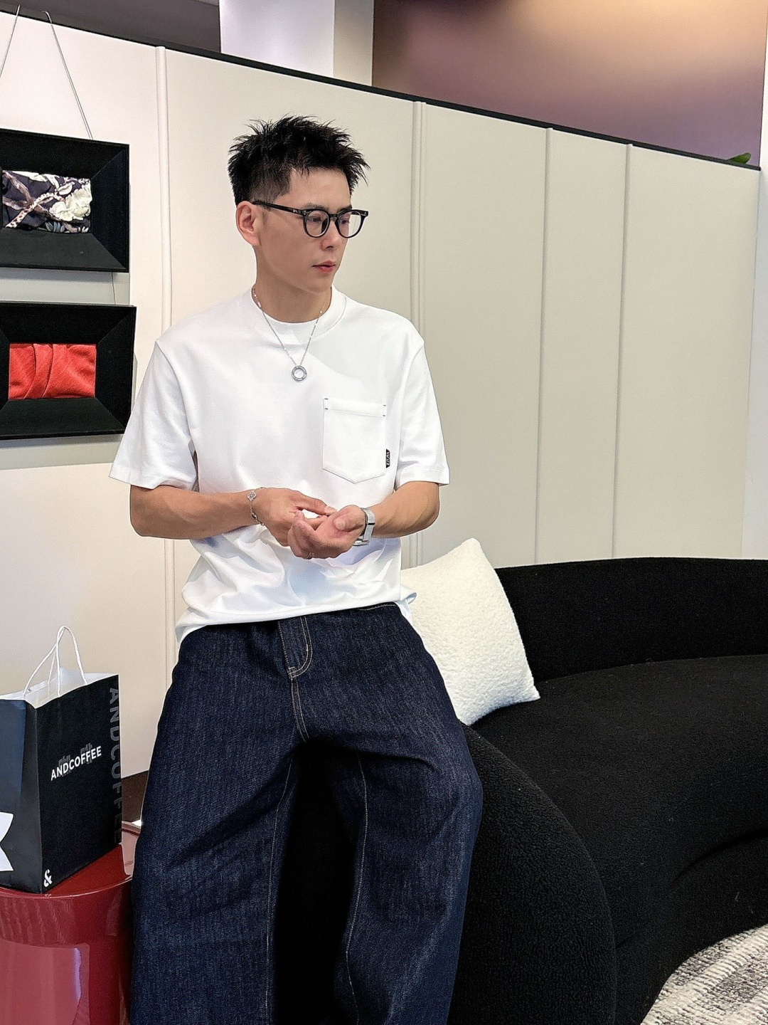 Z ZEGN 2025秋冬款棉莫代尔打底。码数：M-5XL 微阔版型精选棉与莫代尔混纺面料，亲肤柔软，内