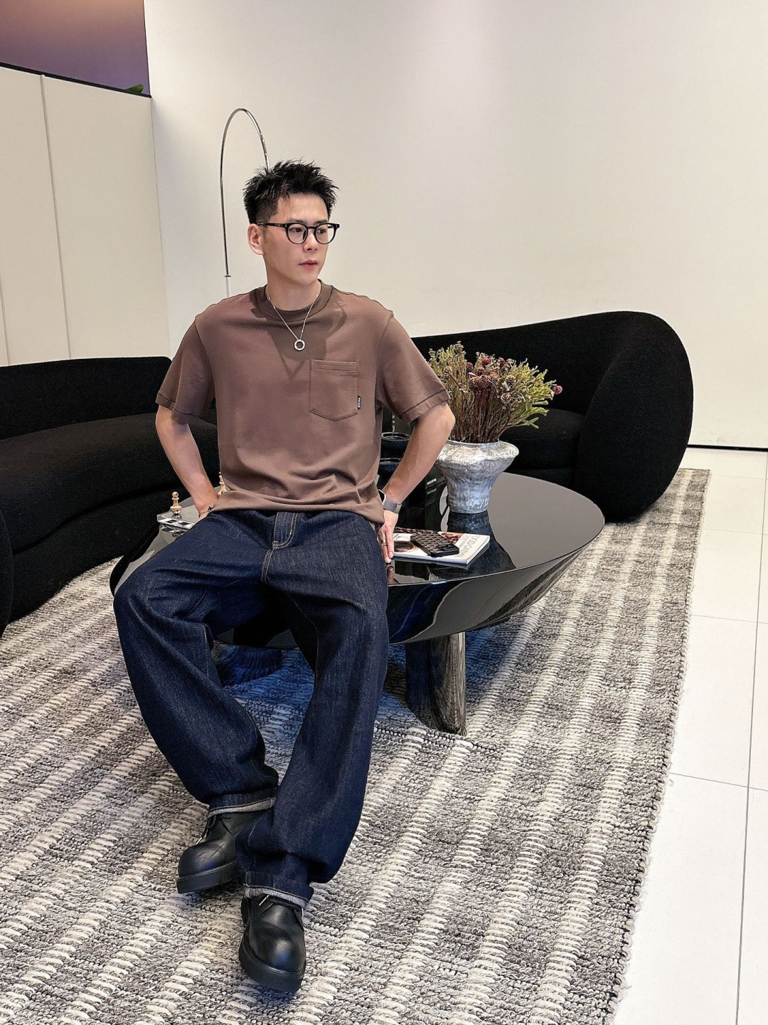 Z ZEGN 2025秋冬款棉莫代尔打底。码数：M-5XL 微阔版型精选棉与莫代尔混纺面料，亲肤柔软，内