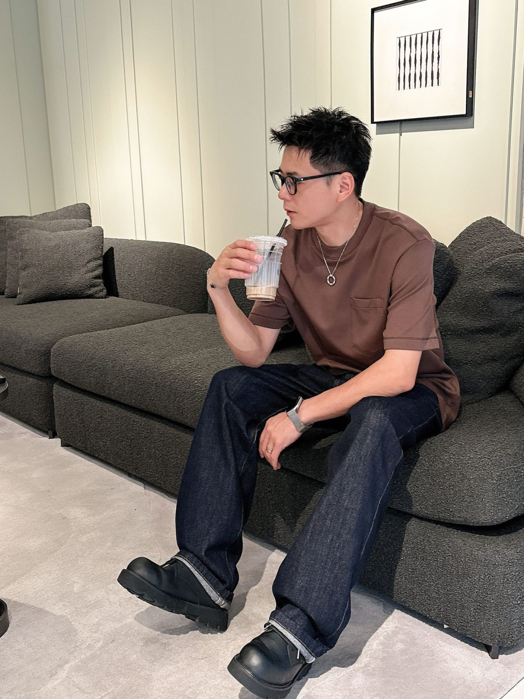 Z ZEGN 2025秋冬款棉莫代尔打底。码数：M-5XL 微阔版型精选棉与莫代尔混纺面料，亲肤柔软，内