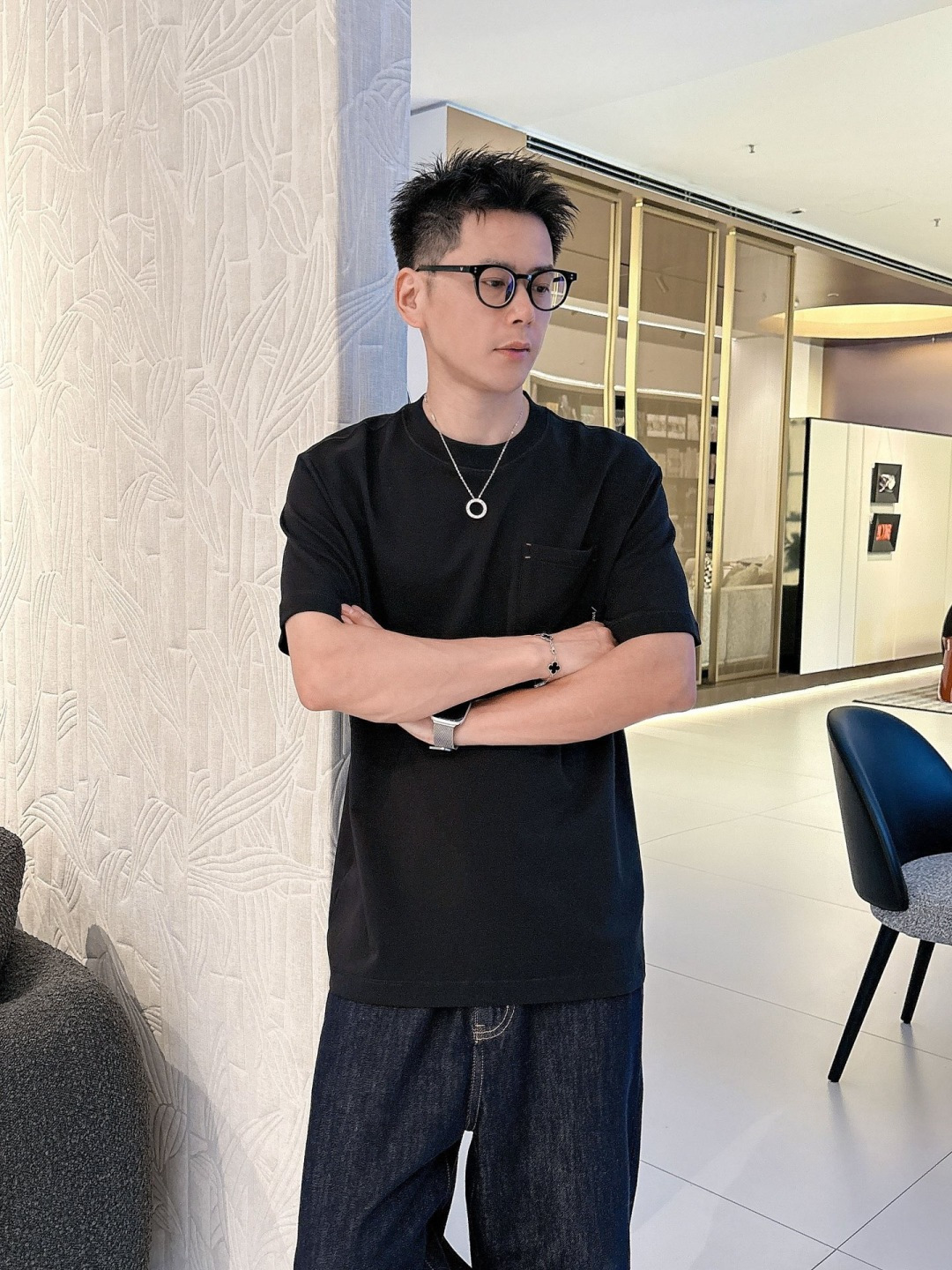 Z ZEGN 2025秋冬款棉莫代尔打底。码数：M-5XL 微阔版型精选棉与莫代尔混纺面料，亲肤柔软，内