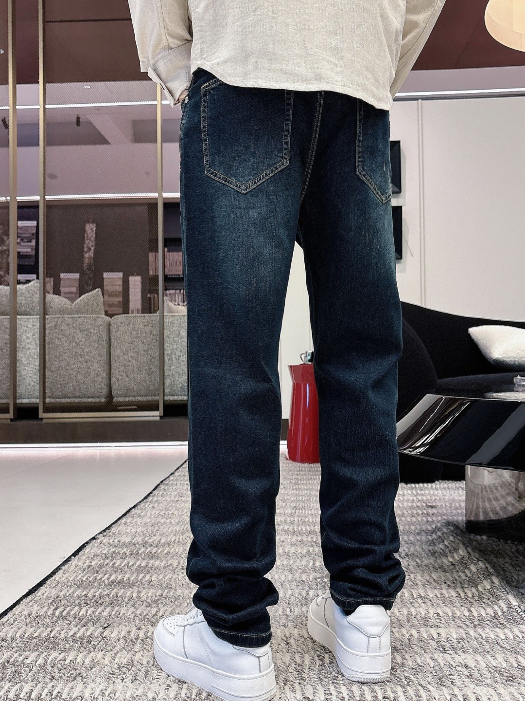 H8308🔥🔥|| 2025 秋冬新品 1:颜色：蓝色2:尺码：M-3XL3:版型： 牛仔裤4:成份：含
