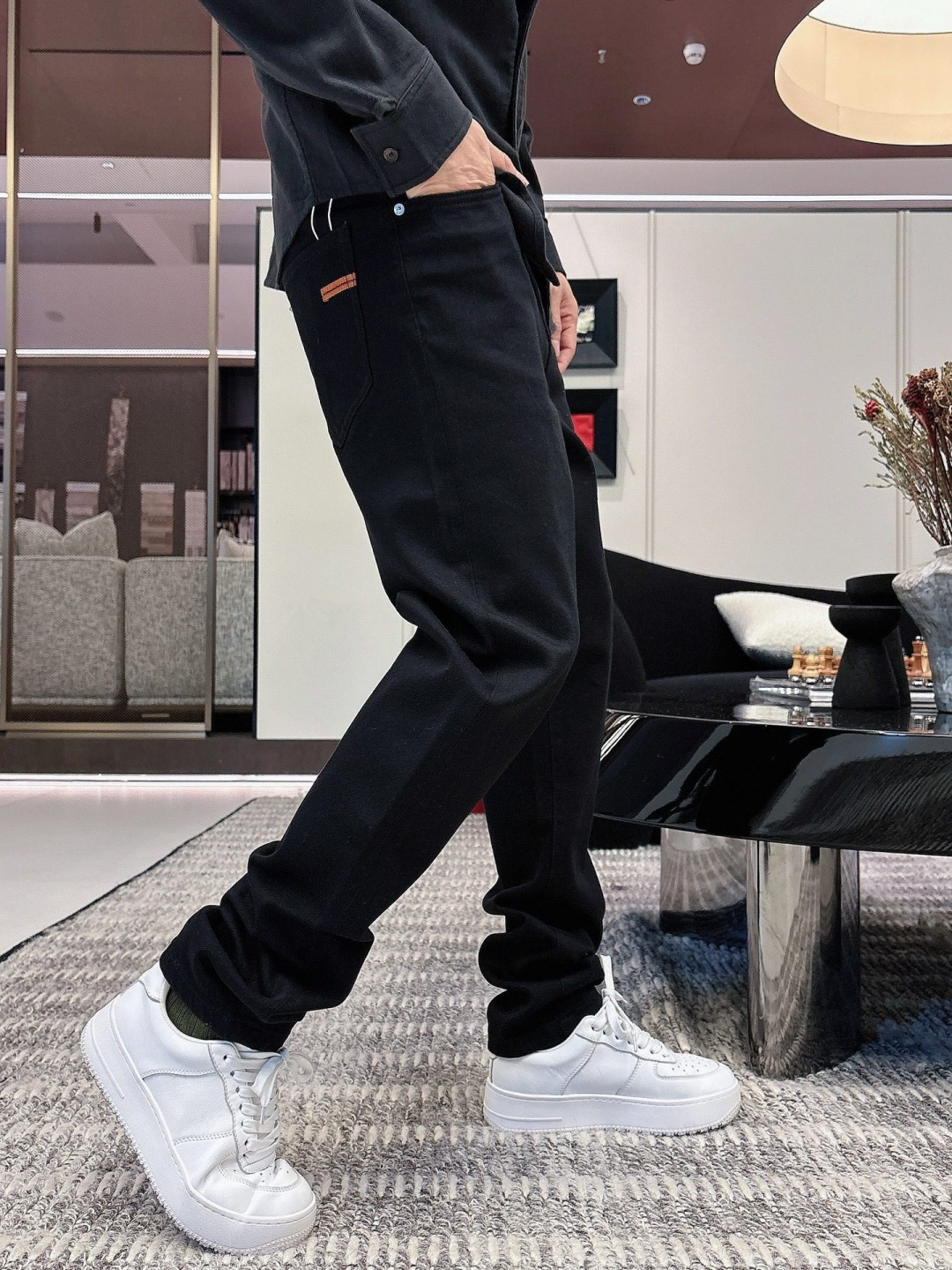 H8308🔥🔥|| 2025 秋冬新品 1:颜色：蓝色2:尺码：M-3XL3:版型： 牛仔裤4:成份：含