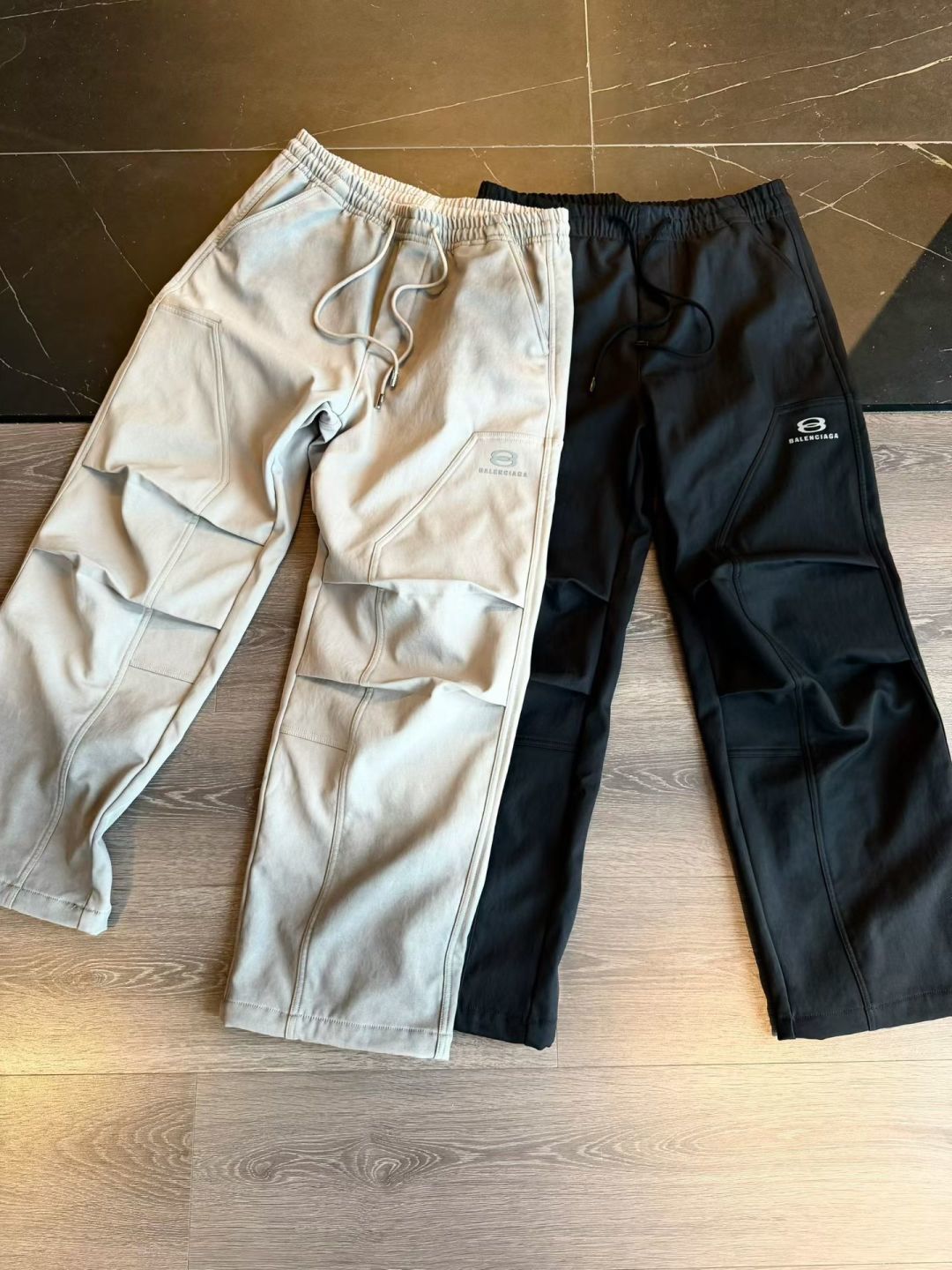 新款秋冬加绒裤子[庆祝][庆祝]码数：M-3xL颜色：黑，灰款号：5068-H