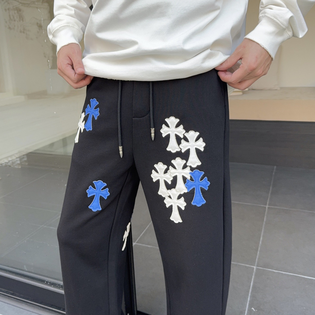 2025秋冬新款克罗心专柜订制面料加厚款休闲裤码数 ：M-3XL