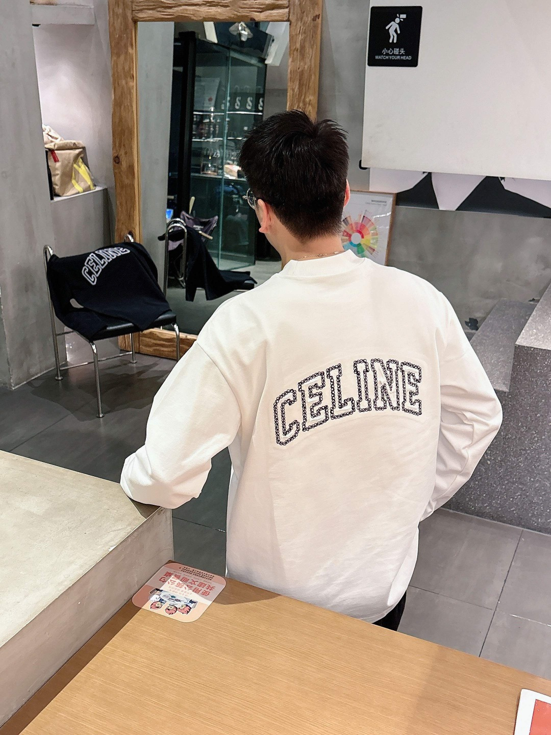 25新款磨毛长袖阔版T恤颜色：黑，白尺码：S-2XL