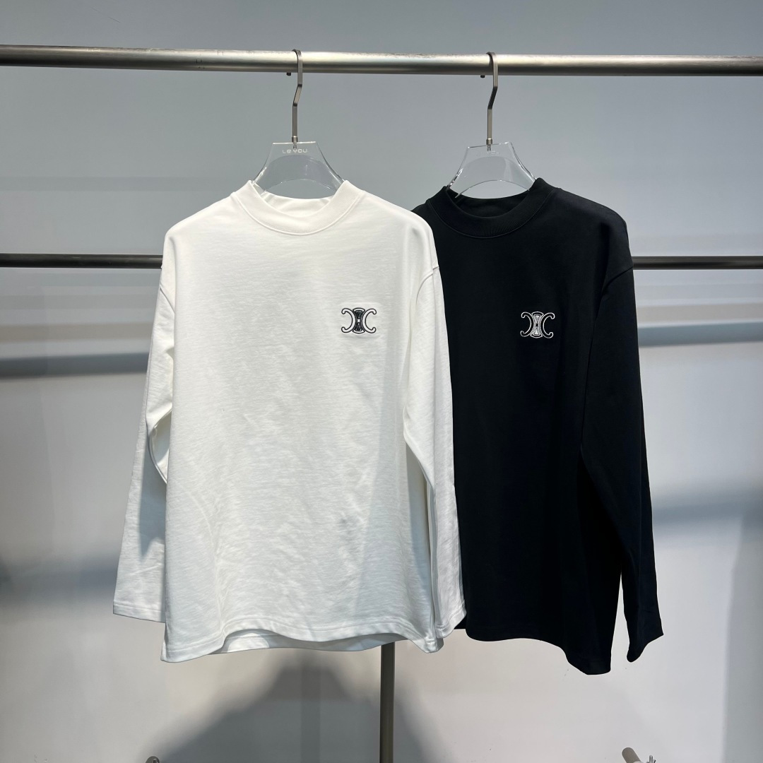 25新款磨毛长袖阔版T恤颜色：黑，白尺码：S-2XL