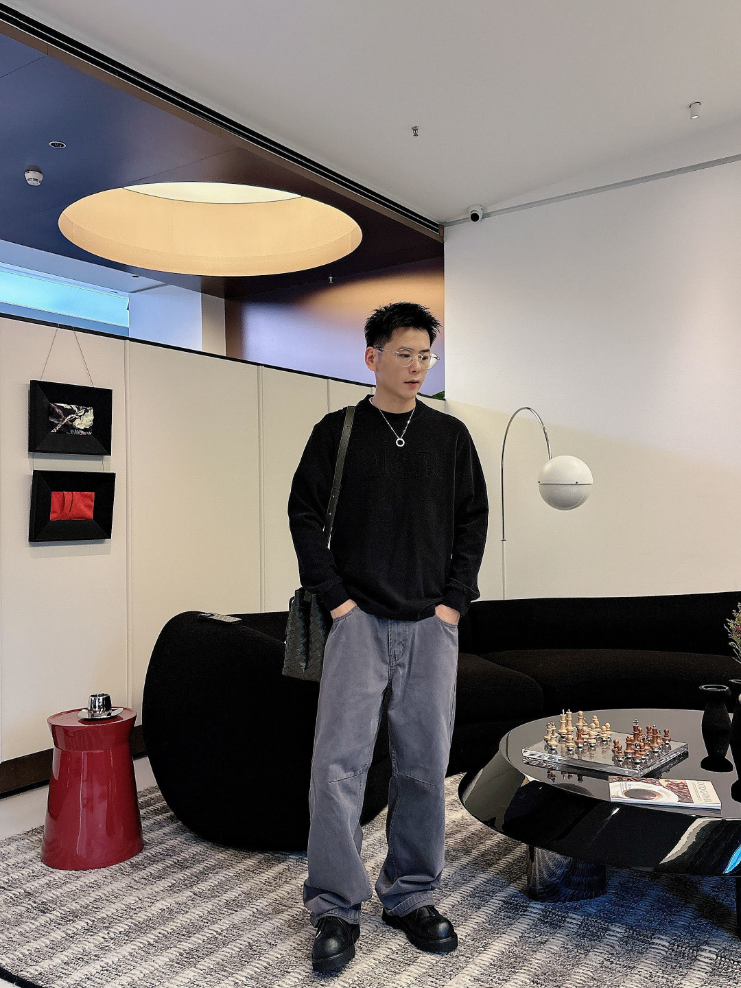 Dio 2025秋冬系列休闲长袖T恤码数：M-5XL 微阔版型潮流罗马磨毛。面料表面刷毛做磨毛工艺与特殊