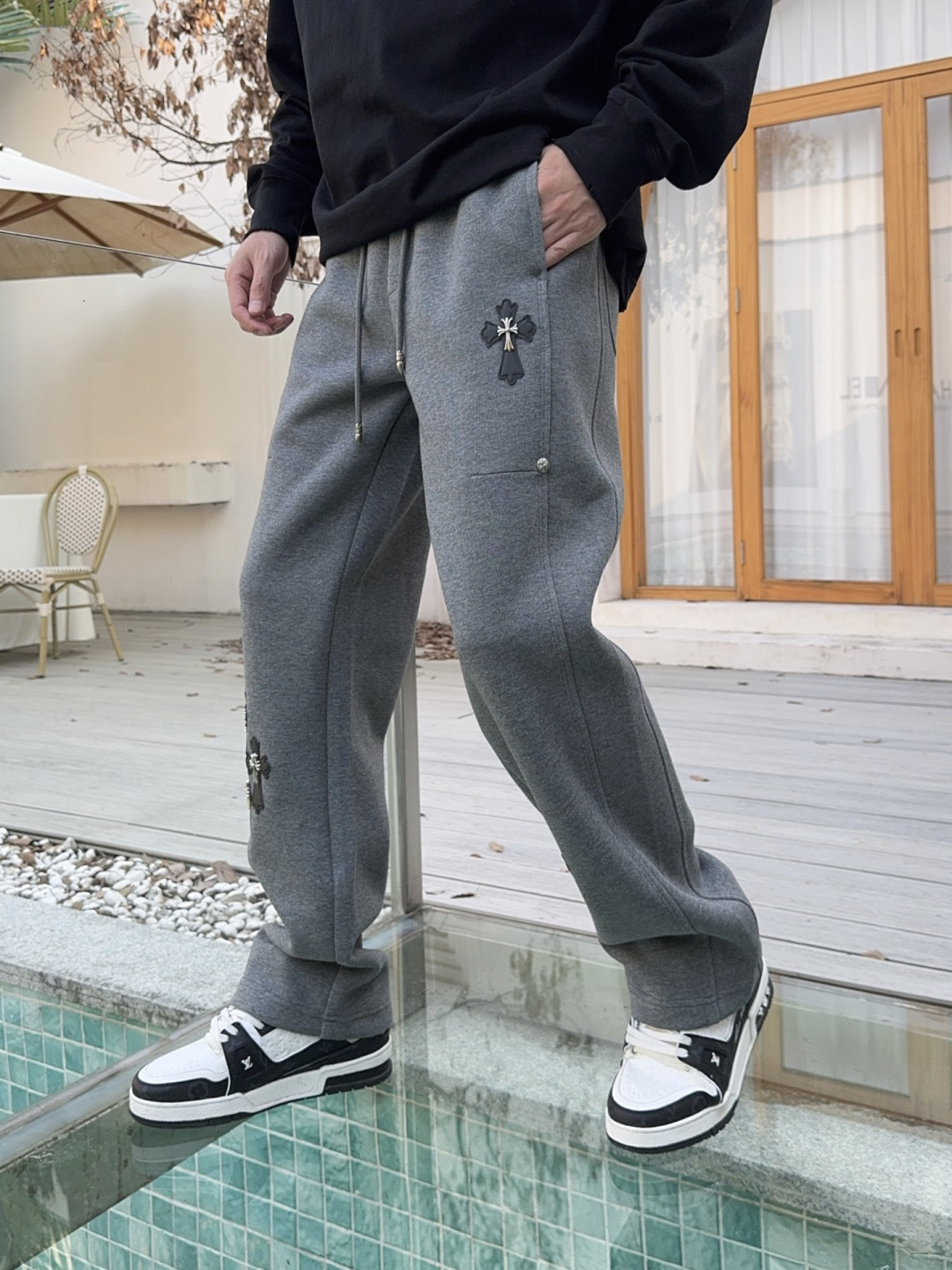 2025秋冬新款克罗心 专柜订制面料加厚款休闲裤码数 : M-L-XL-2XL-3XL