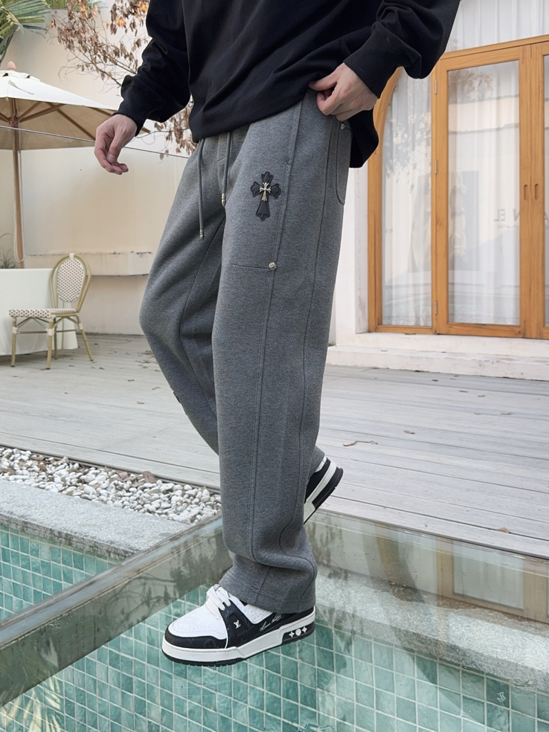 2025秋冬新款克罗心 专柜订制面料加厚款休闲裤码数 : M-L-XL-2XL-3XL