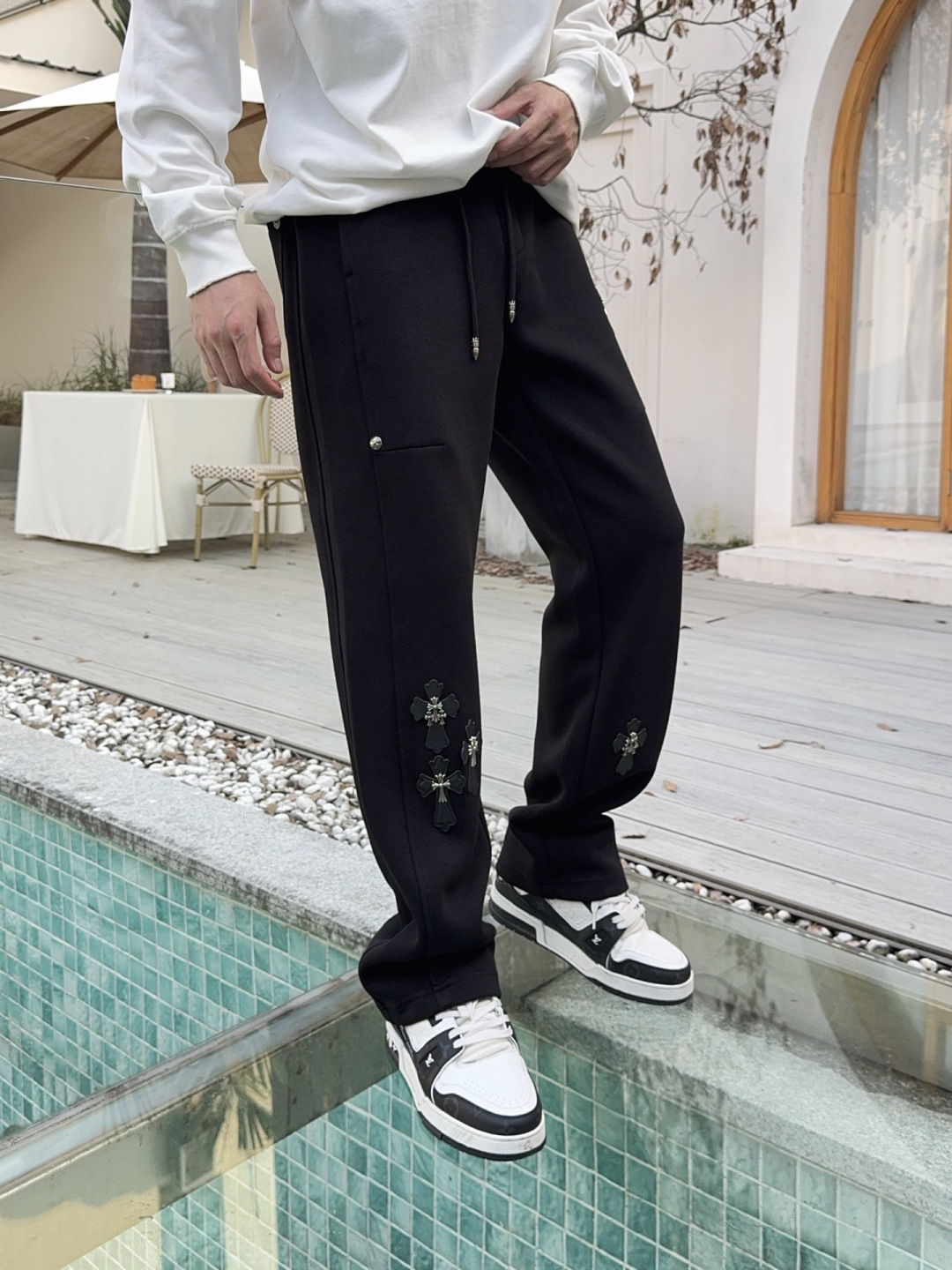 2025秋冬新款克罗心 专柜订制面料加厚款休闲裤码数 : M-L-XL-2XL-3XL