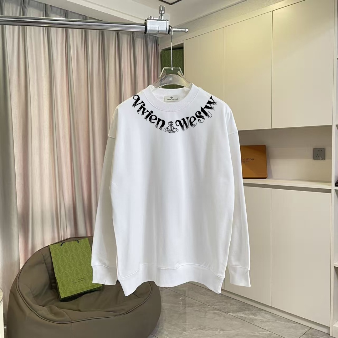 西太后*Vivienne Westwood 2025冬季新款 个性字母logo印花 定制面料400g 圆