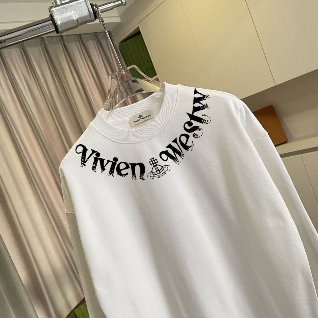 西太后*Vivienne Westwood 2025冬季新款 个性字母logo印花 定制面料400g 圆