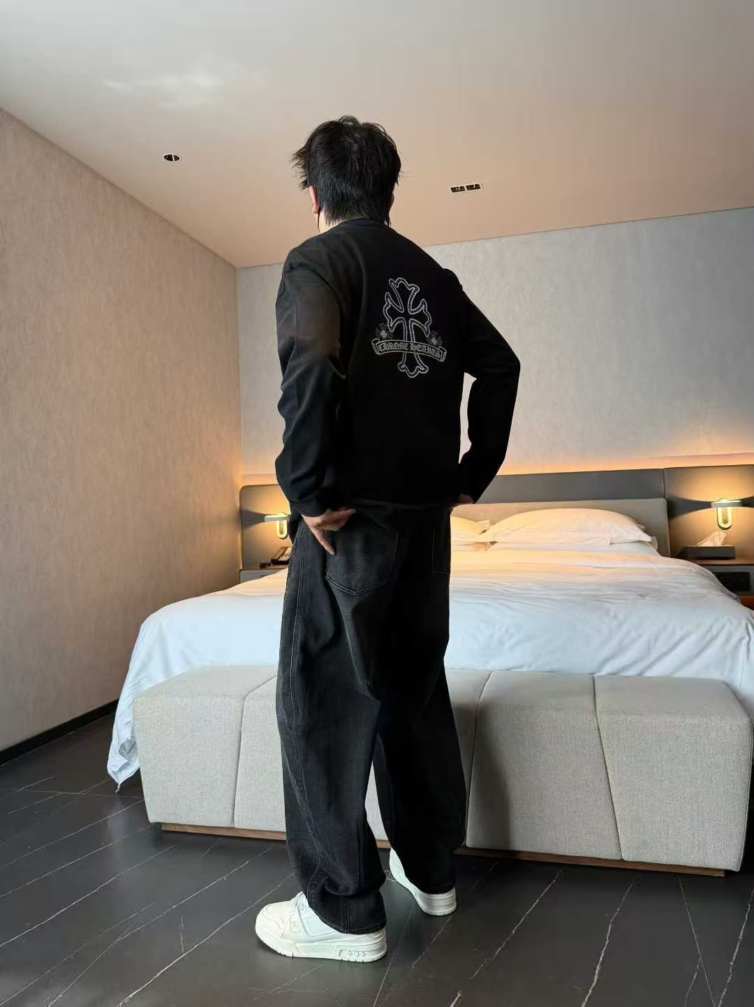 新款磨毛长袖T桖微宽松版型s~2xl