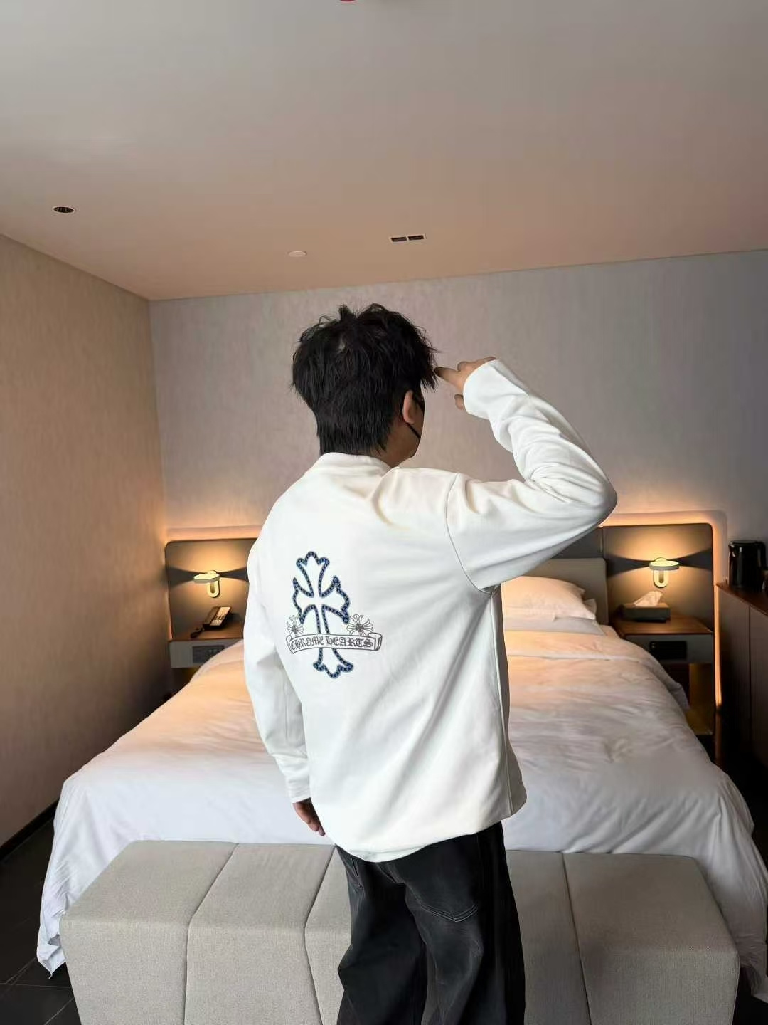 新款磨毛长袖T桖微宽松版型s~2xl