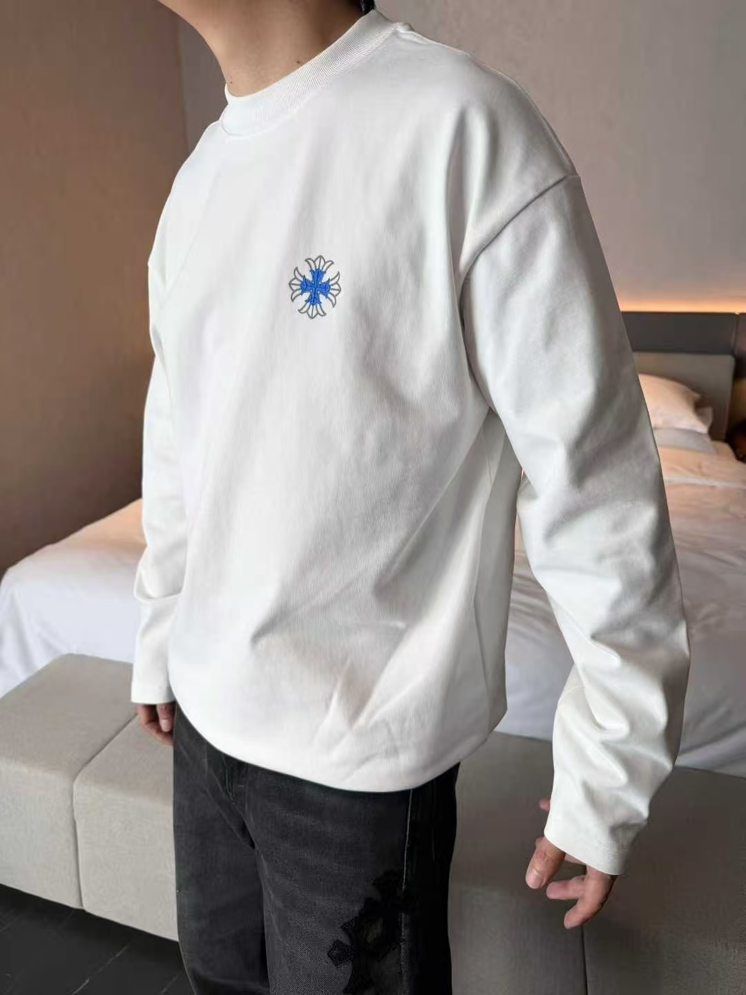 新款磨毛长袖T桖微宽松版型s~2xl