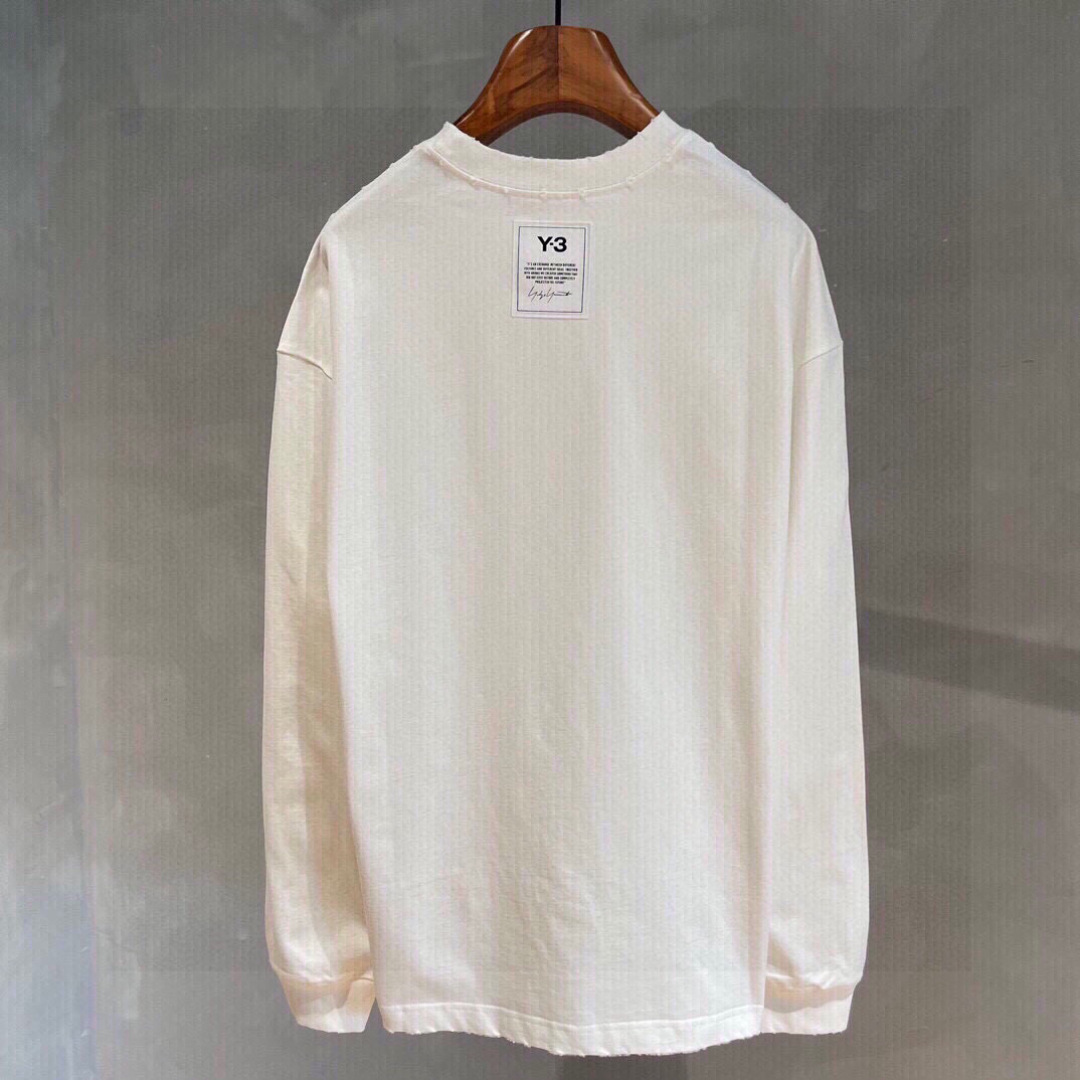 秋季新款Y3🌟，新款长袖，面料采用顶级原版精梳棉洗水面料，印花设计logo，时尚流，顶级的做工，高端品质