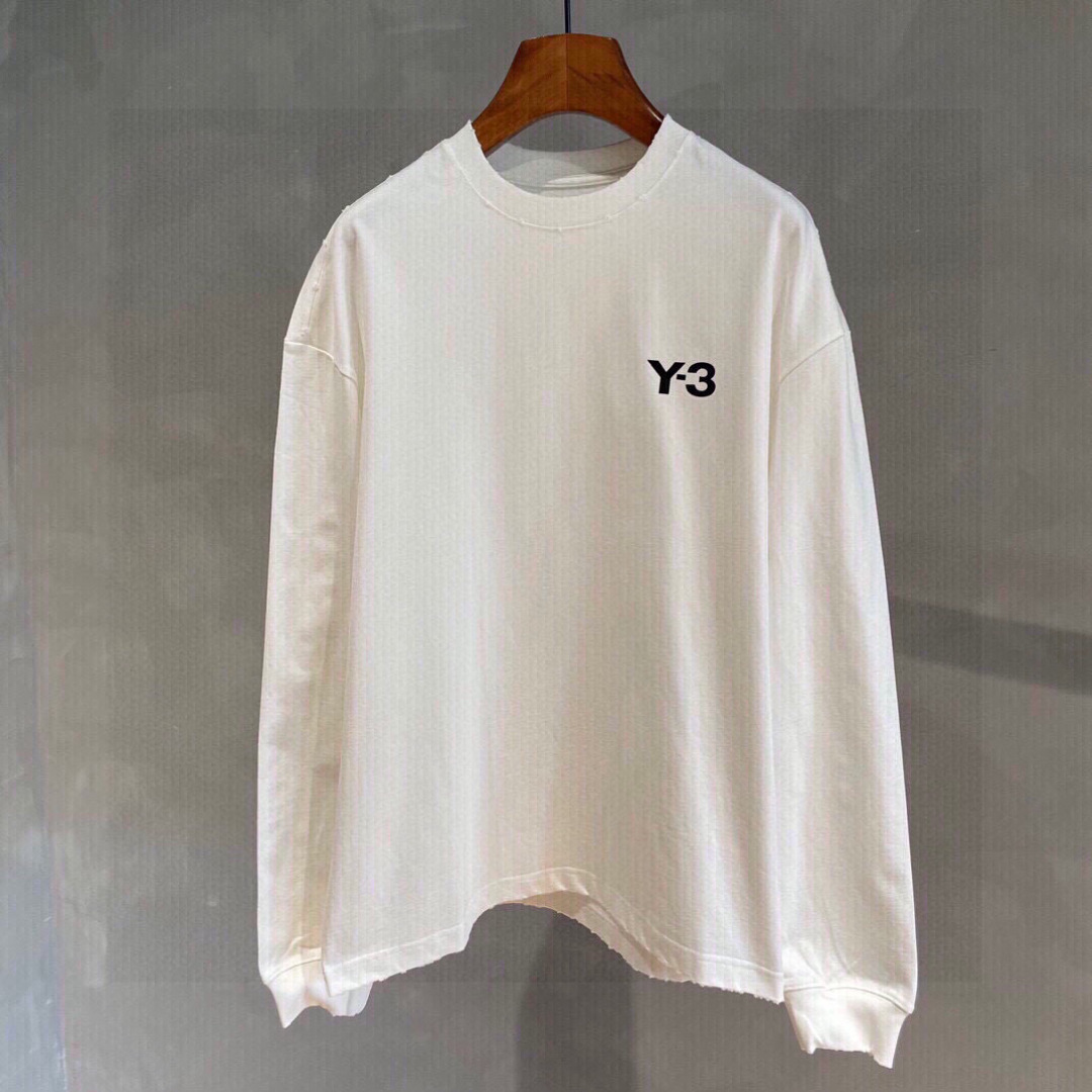 秋季新款Y3🌟，新款长袖，面料采用顶级原版精梳棉洗水面料，印花设计logo，时尚流，顶级的做工，高端品质