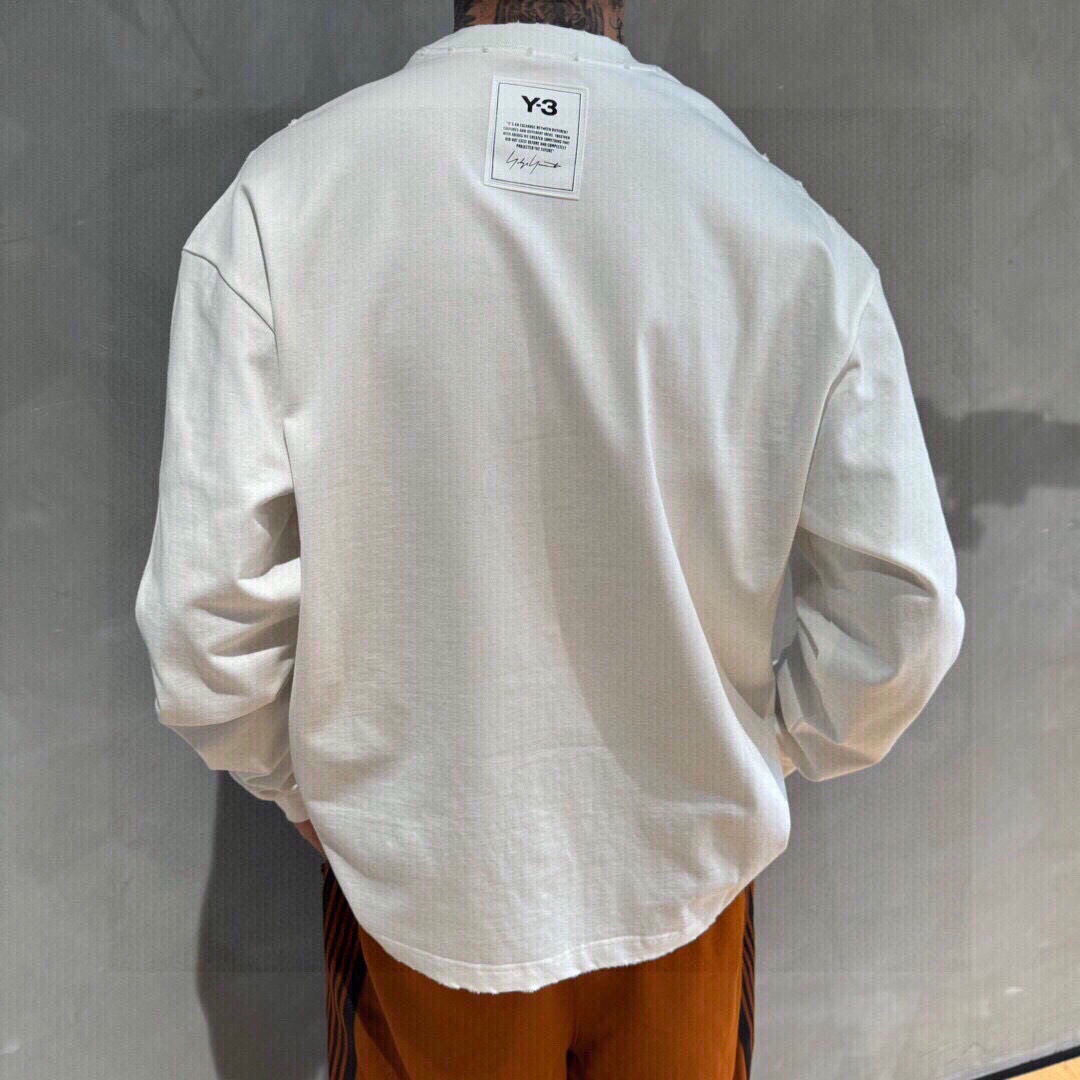 秋季新款Y3🌟，新款长袖，面料采用顶级原版精梳棉洗水面料，印花设计logo，时尚流，顶级的做工，高端品质