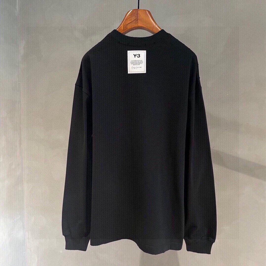 秋季新款Y3🌟，新款长袖，面料采用顶级原版精梳棉洗水面料，印花设计logo，时尚流，顶级的做工，高端品质