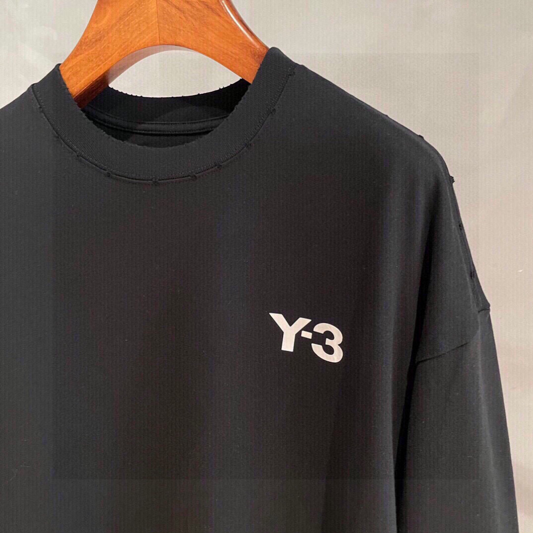 秋季新款Y3🌟，新款长袖，面料采用顶级原版精梳棉洗水面料，印花设计logo，时尚流，顶级的做工，高端品质