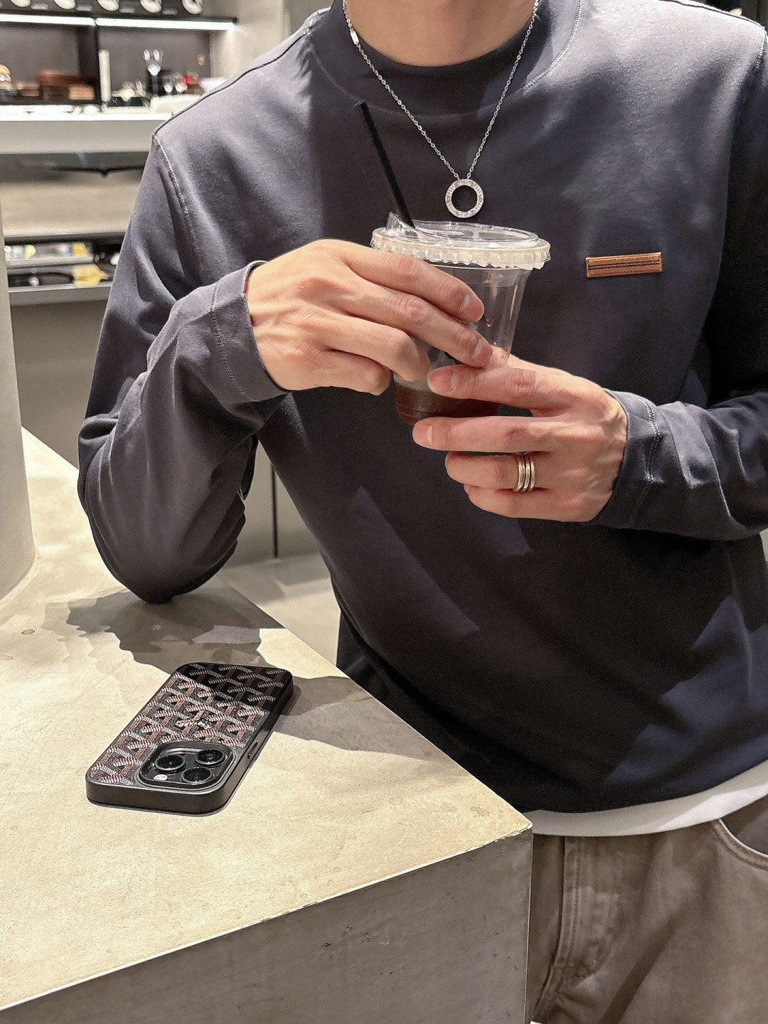 Z ZEGN 2025秋冬系列长袖打底衫码数：M-5XL 常规版型棉莫代尔打底。精选棉与莫代尔混纺面料，