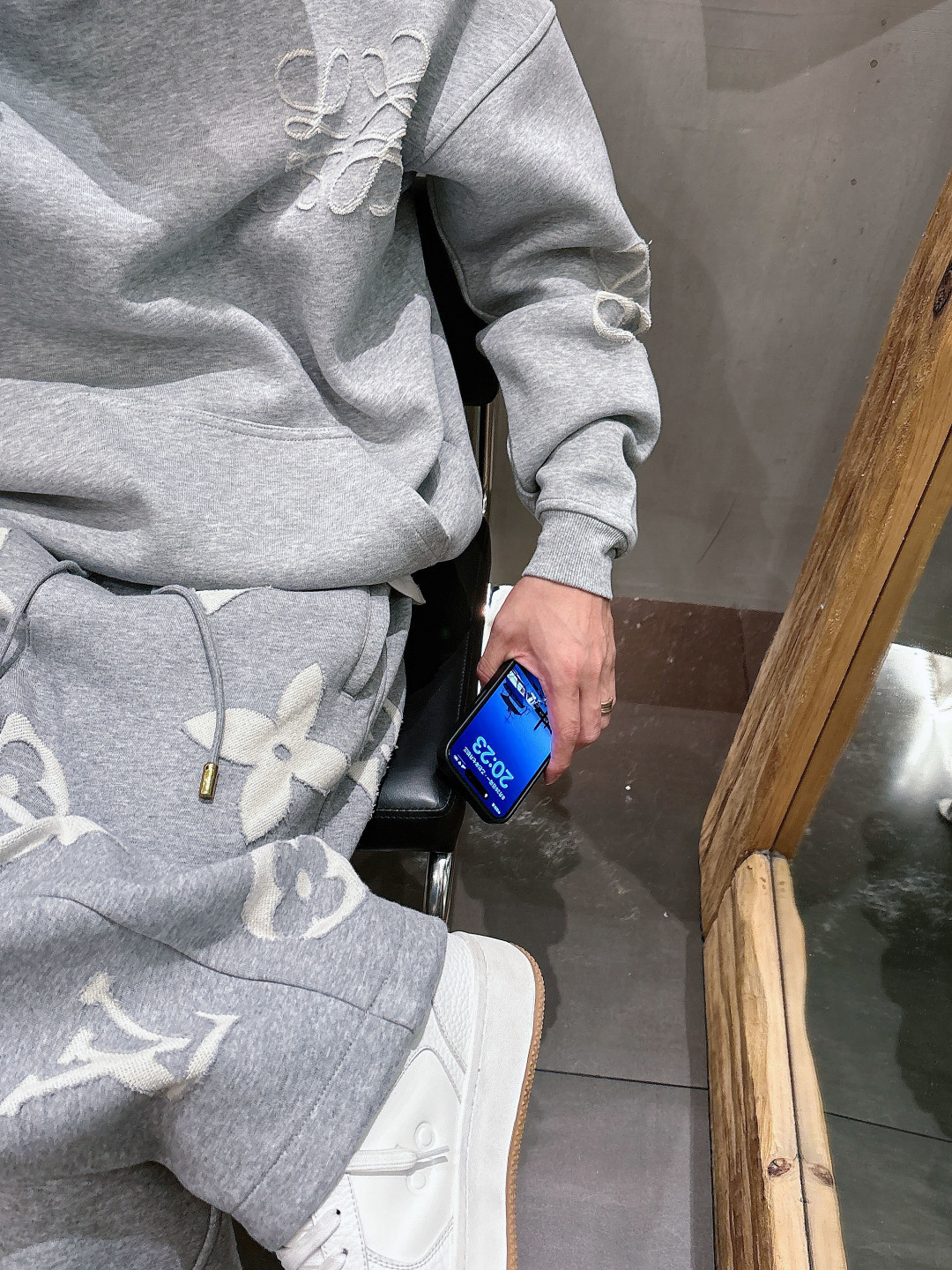 2025秋冬新款罗意威烧花工艺卫衣双重复合面料S-XL