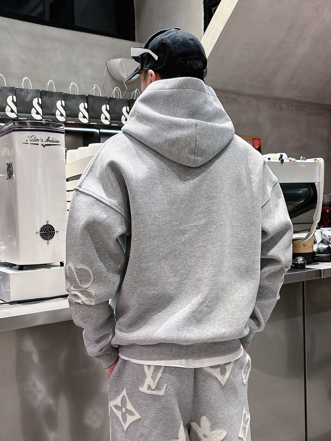 2025秋冬新款罗意威烧花工艺卫衣双重复合面料S-XL