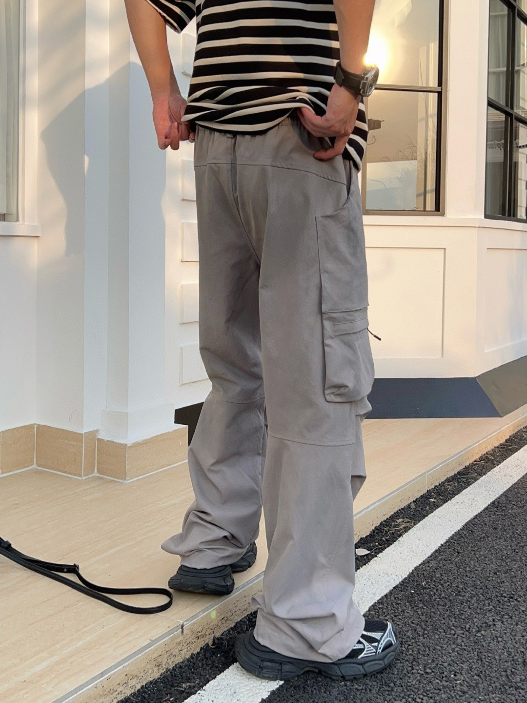 2025巴黎 秋冬新品发售！ 工装元素系列运动休闲裤精细打造！工装立体口袋设计！水洗工艺面料不易变形褪色